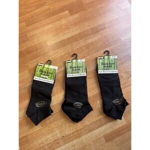 Bamboo sock bundle, unisex, black, adult, NWT